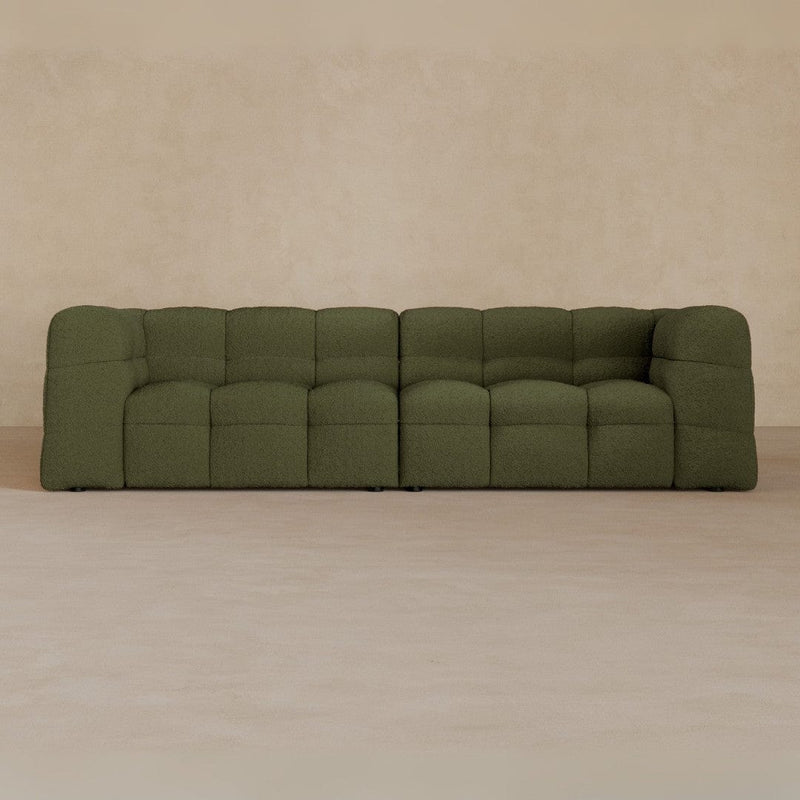 3 seater-boucle-olive