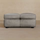 Ottoman-Full Grain Leather-greige