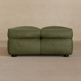 Ottoman-Full Grain Leather-olive
