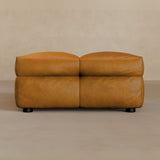 Ottoman-Top Grain Leather-Camel