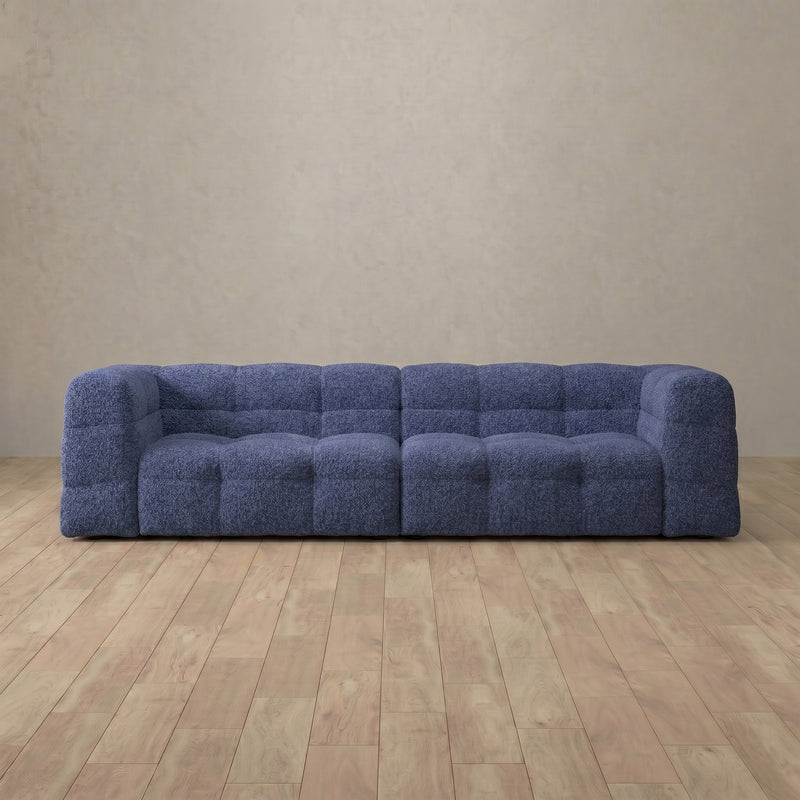 Juna Comfort Sofa 3 Seater (94.5") — Ocean Blue