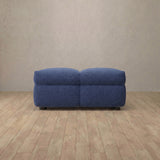 Boucle::Juna Comfort Sofa Ottoman OceanBlue Boucle