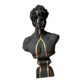 Black David with Gold Strip Sculpture