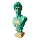David in Green Golden Speck Sculpture