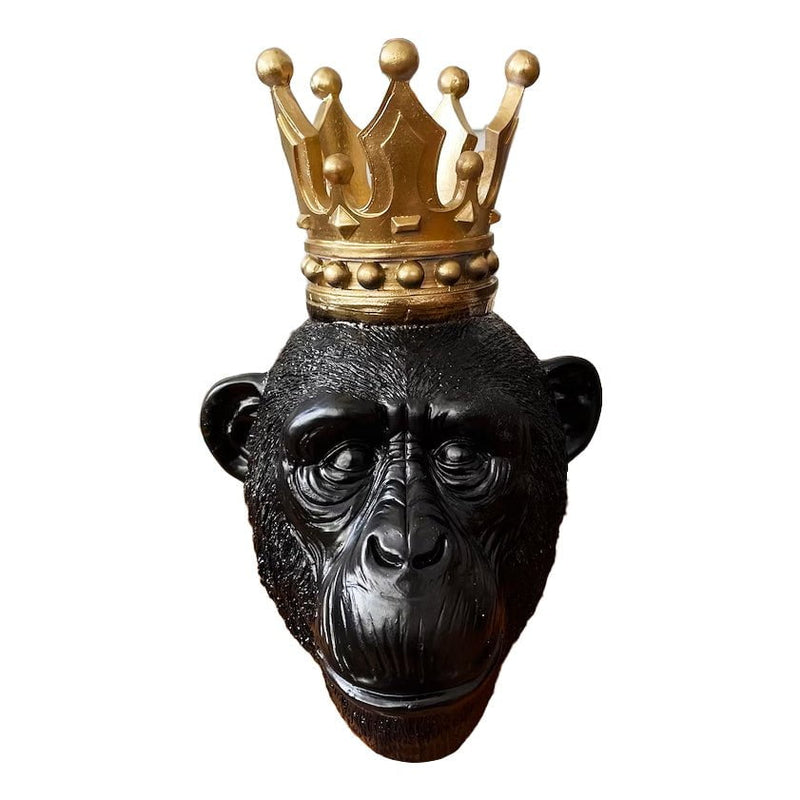 Monkey Kong Gold Crown Sculpture