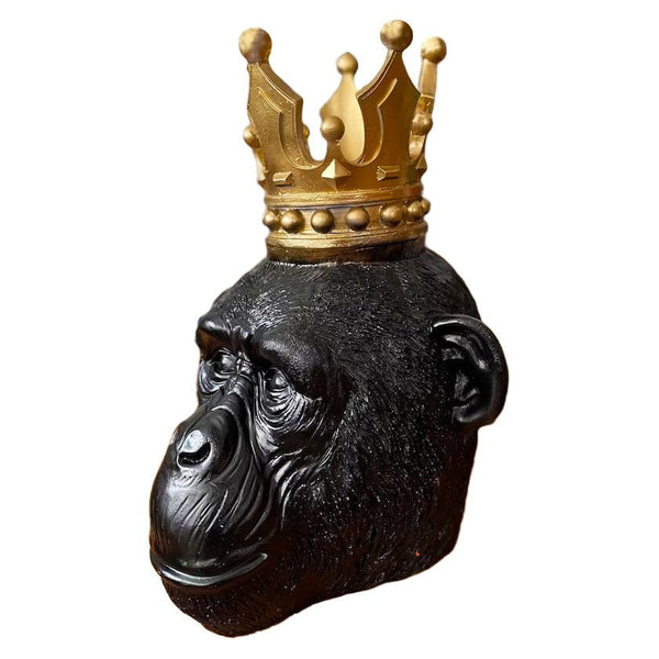 Monkey Kong Gold Crown Sculpture