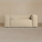 2 Seater-Top Grain Leather-Linen