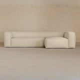 4 Seater left-Full Grain Leather-Alabaster