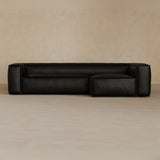 4 Seater left-Full Grain Leather-Charcoal