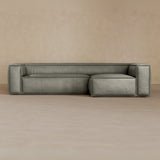 4 Seater left-Full Grain Leather-Greige