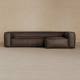4 Seater left-Full Grain Leather-Mink