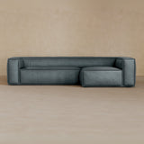4 Seater left-Full Grain Leather-Pewter
