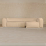 4 Seater left-Top Grain Leather-Chalk