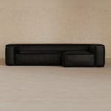 4 Seater left-Top Grain Leather-Charcoal