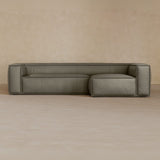 4 Seater left-Top Grain Leather-Greige