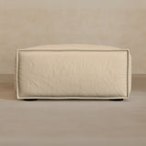 Ottoman-Full Grain Leather-Alabaster