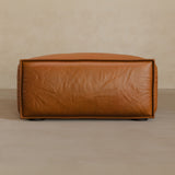 Ottoman-Full Grain Leather-Brandy