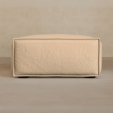 Ottoman-Full Grain Leather-Chalk