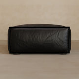 Ottoman-Full Grain Leather-Charcoal