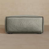 Ottoman-Full Grain Leather-Greige