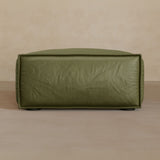 Ottoman-Full Grain Leather-Olive