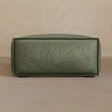 Ottoman-Full Grain Leather-Sage