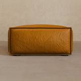 Ottoman-Top Grain Leather-Camel