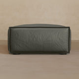Ottoman-Top Grain Leather-Graphite