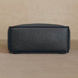 Ottoman-Top Grain Leather-Ink