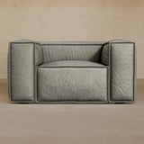 Single-Full Grain Leather-Greige