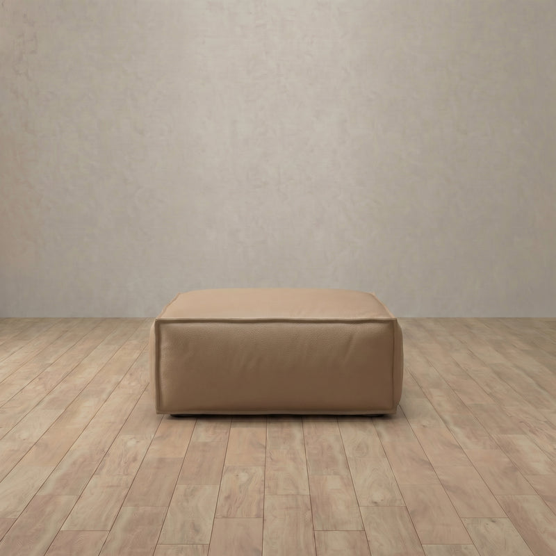 Top Grain Leather::Leather Top Grain Sofa Ottoman Latte Top Grain Leather 3:TGL