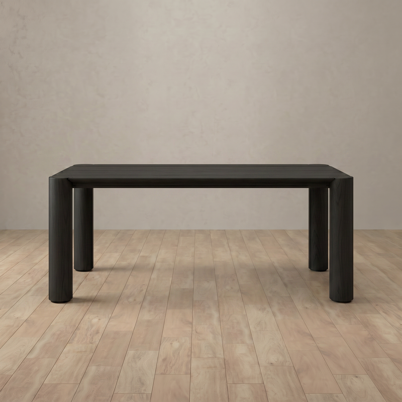 Lucca Dining Table — Black Oak