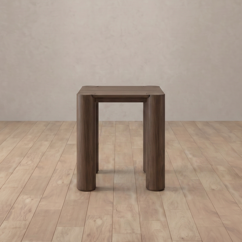 Lucca Side Table — Walnut