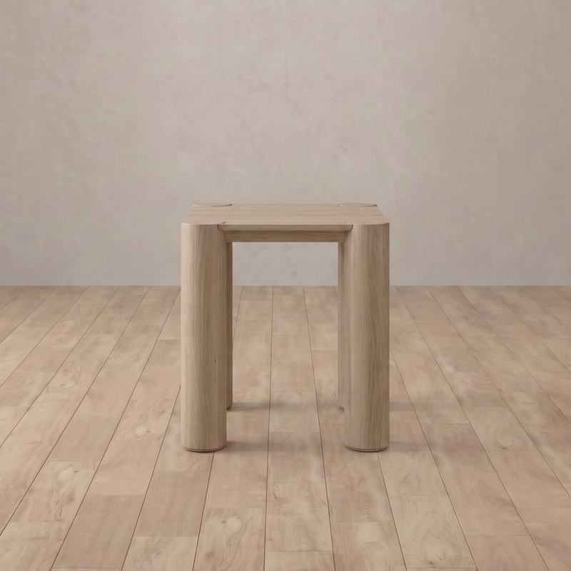 Lucca Side Table — White Oak