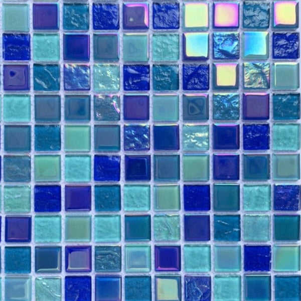 Mixed Blues Swimming Pool Mosaic Tiles