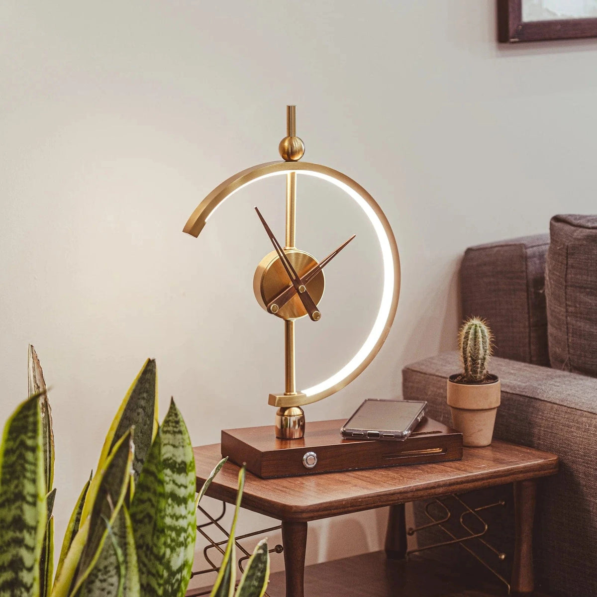 Khonsu Clock Lamp (Wireless Charging) — lifestyle