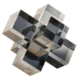 Geometric Cross Crystal Sculpture