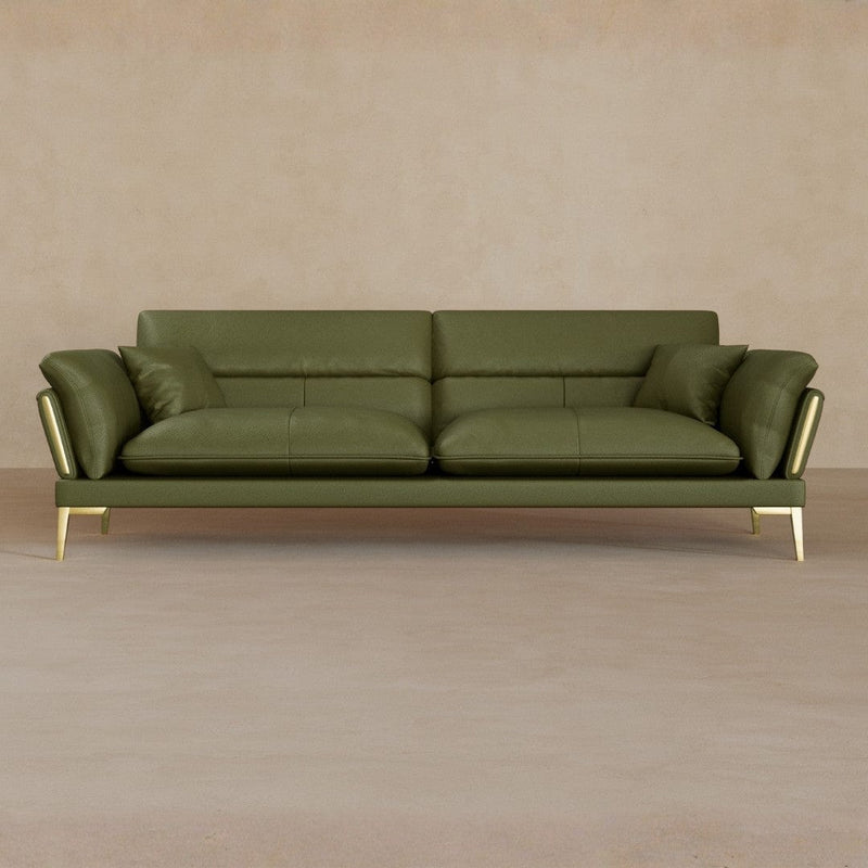 2 Seater-Top Grain Leather-Olive