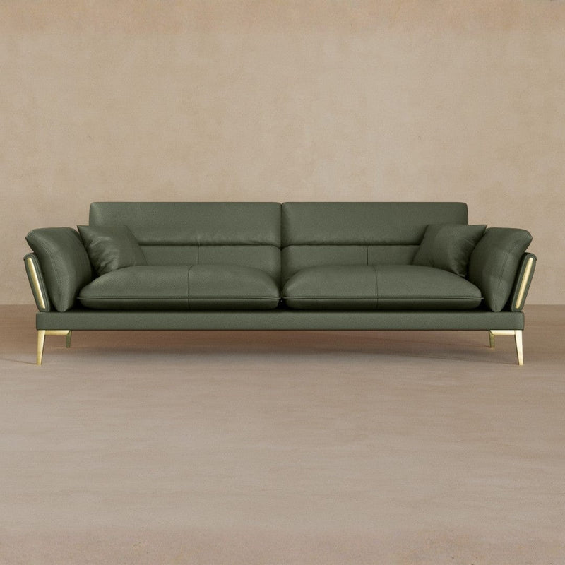 2 Seater-Top Grain Leather-Sage