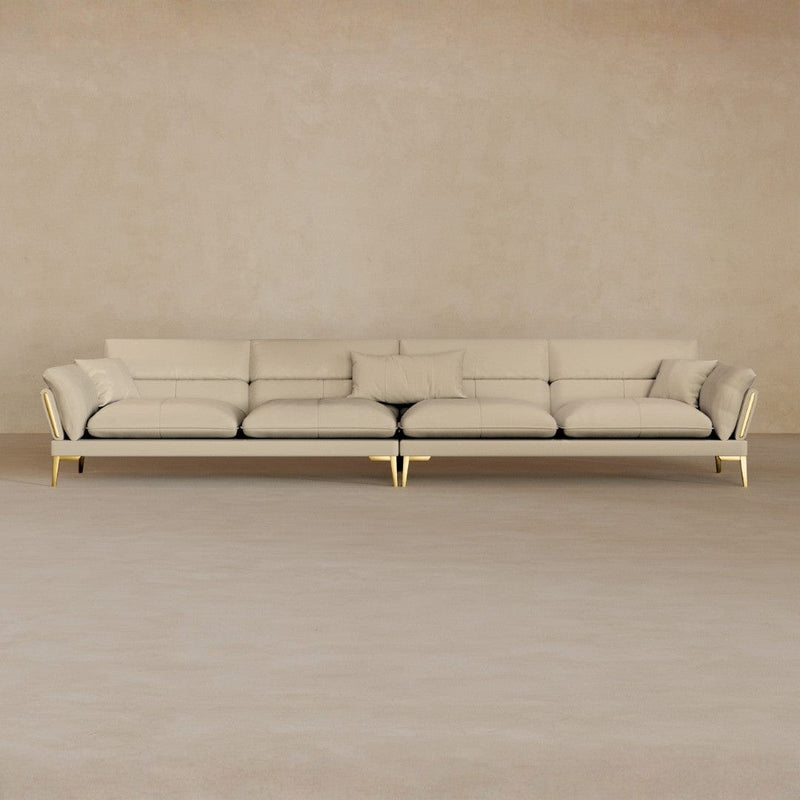 4 Seater-Full Grain Leather-Alabaster