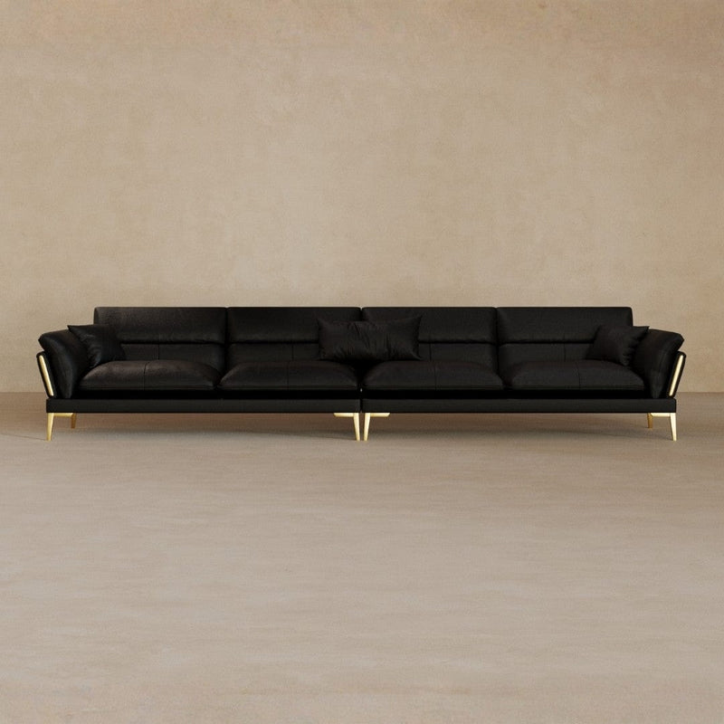 4 Seater-Full Grain Leather-Charcoal