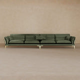4 Seater-Full Grain Leather-Sage