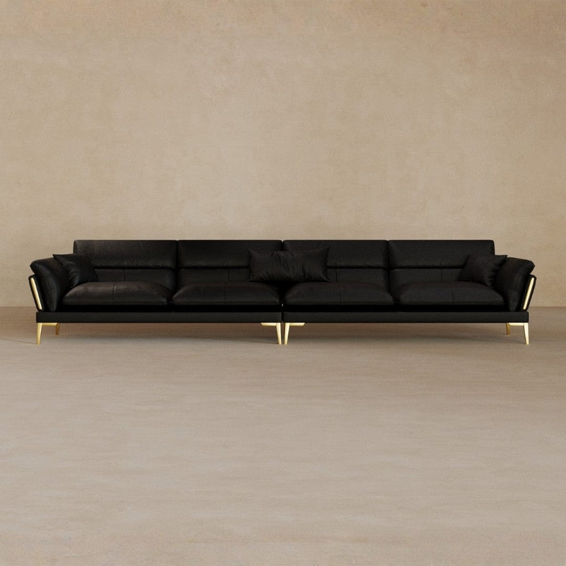 4 Seater-Top Grain Leather-Charcoal