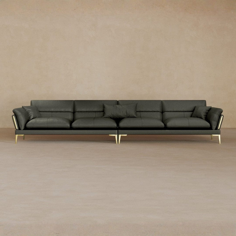 4 Seater-Top Grain Leather-Graphite