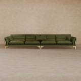 4 Seater-Top Grain Leather-Olive