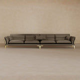 4 Seater-Top Grain Leather-Stone
