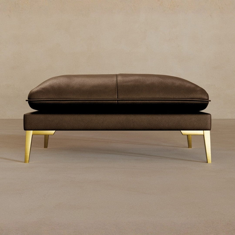 Ottoman-Full Grain Leather-Espresso