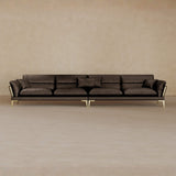 Right Chaise-Full Grain Leather-Espresso