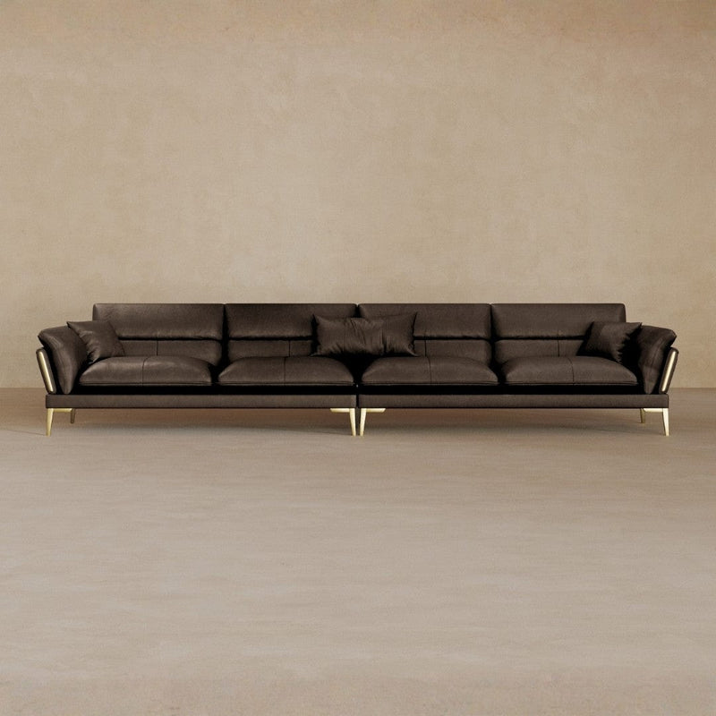 Right Chaise-Full Grain Leather-Espresso