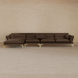 Right Chaise-Top Grain Leather-Expresso